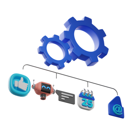Marketing Automation  3D Icon