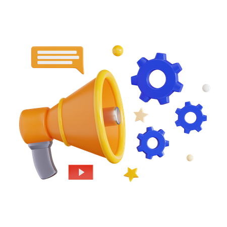 Marketing Automation  3D Icon
