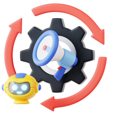 Marketing automation  3D Icon