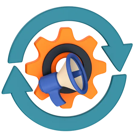Marketing Automation  3D Icon