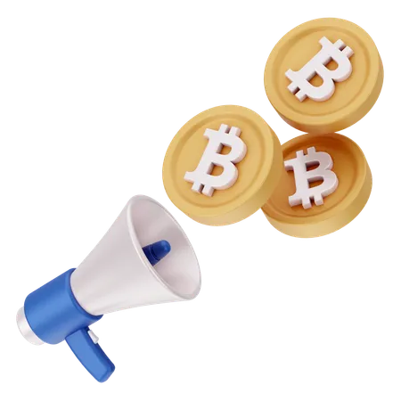 Comercialización de bitcoins  3D Icon