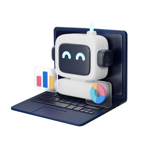 Marketing Bot 3D Icon