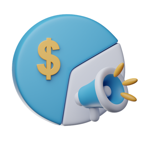 Marketing Budget  3D Icon