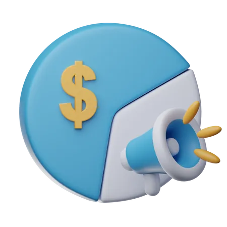 Marketing Budget  3D Icon