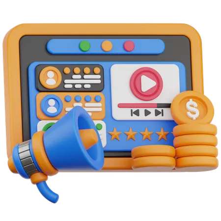Marketing Campaign  3D Icon