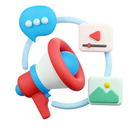 Marketing campaign  3D Icon