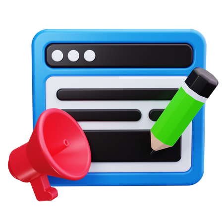 Contenu marketing  3D Icon