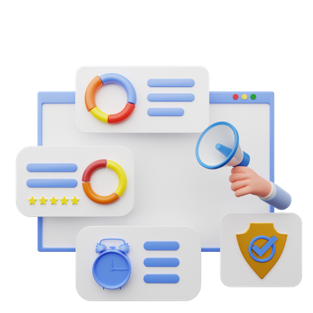 Marketing Data  3D Icon