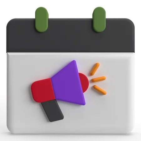 Marketing Date  3D Icon