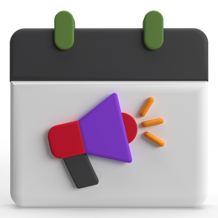 Marketing Date  3D Icon