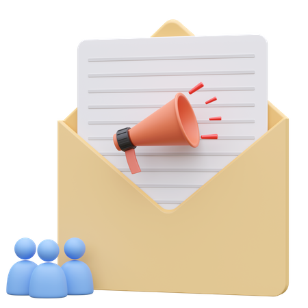 Marketing de email  3D Icon