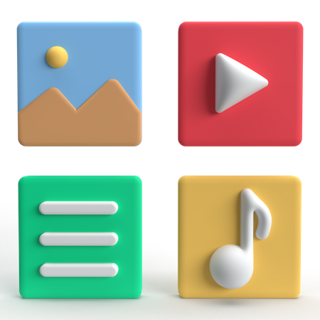 Marketing de medios sociales  3D Icon