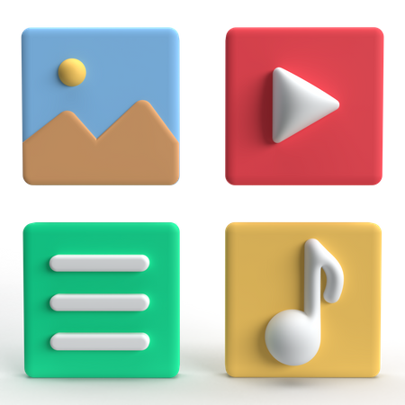 Marketing de mídia social  3D Icon