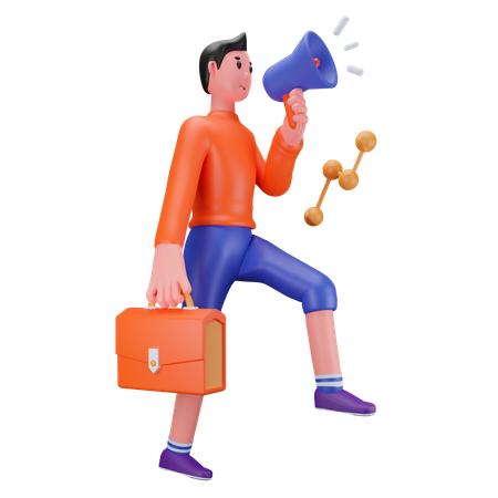 Marketing d'entreprise  3D Icon
