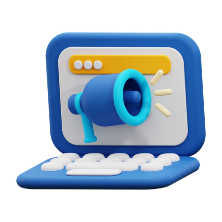 Marketing digital  3D Icon