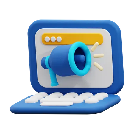 Marketing digital  3D Icon