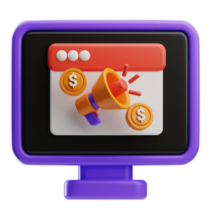 Marketing digital  3D Icon