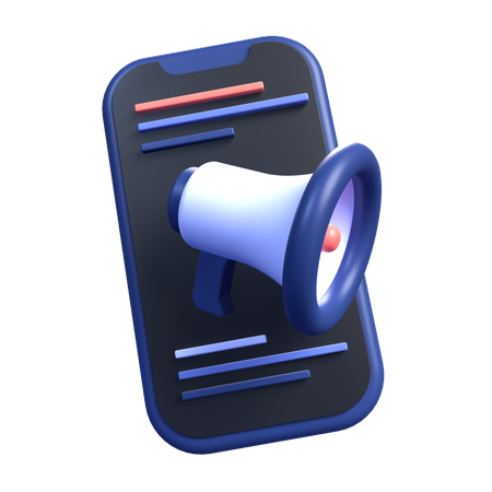 Marketing digital  3D Icon