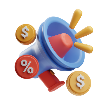 Marketing Earning  3D Icon