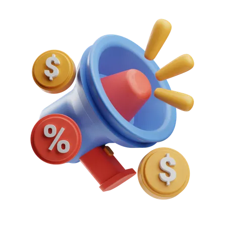 Marketing Earning  3D Icon