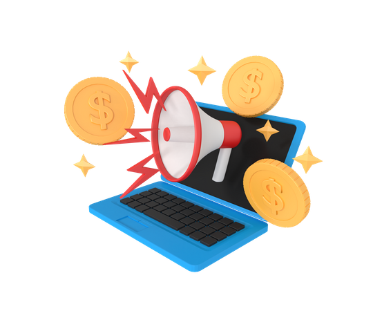 Marketing empresarial  3D Icon