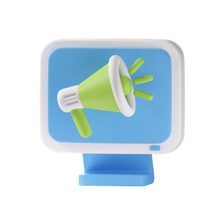 Marketing en ligne  3D Icon