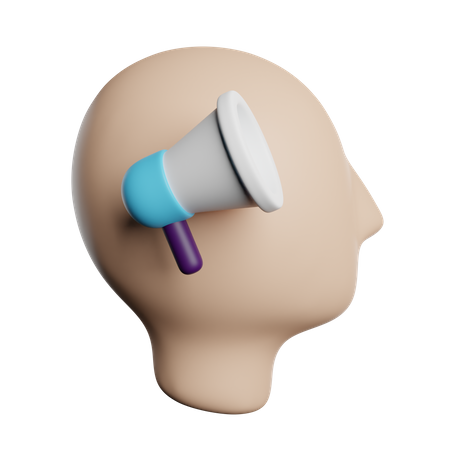 Marketing mental  3D Icon