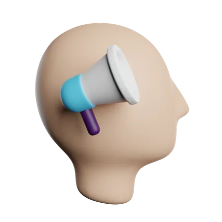 Marketing mental  3D Icon