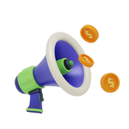 Marketing financeiro  3D Icon