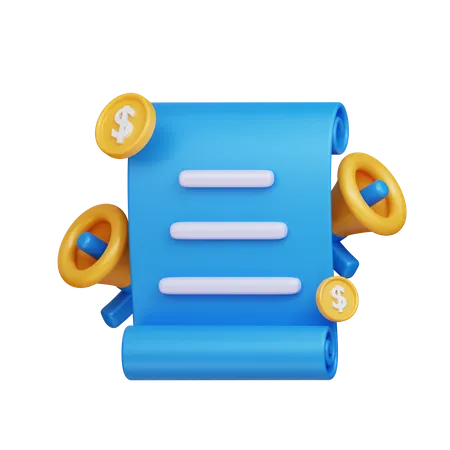 Marketing financier  3D Icon