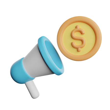 Marketing financier  3D Icon