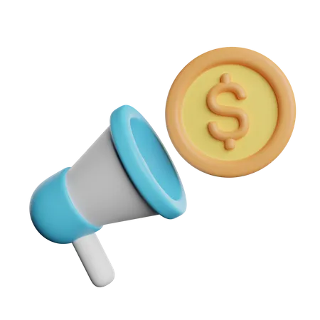 Marketing financier  3D Icon