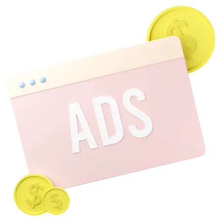 Marketing financier en ligne  3D Icon