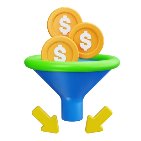 Marketing Funnel  3D Icon