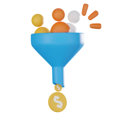 Marketing Funnel  3D Icon