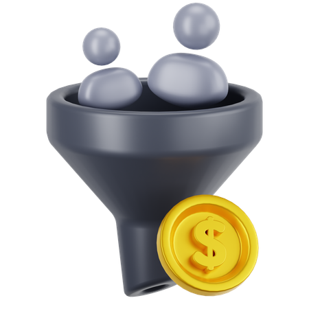 Marketing Funnel  3D Icon