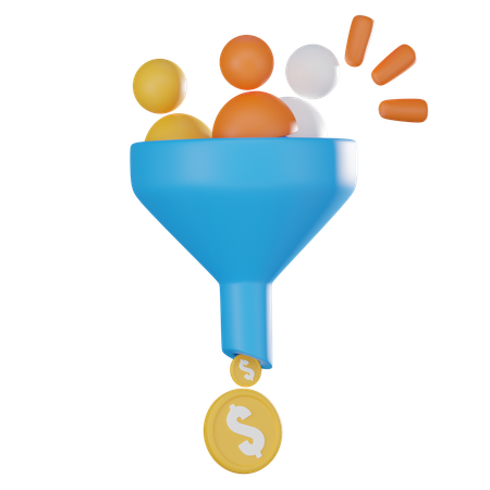 Marketing Funnel  3D Icon