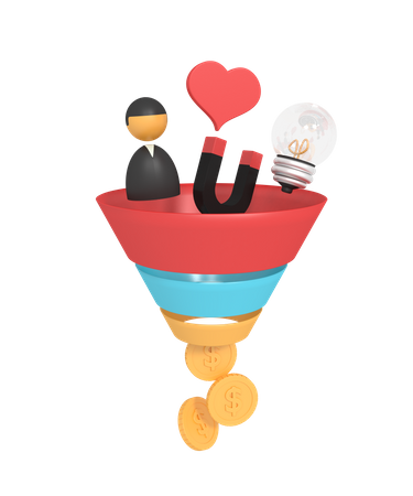 Marketing Funnel  3D Icon