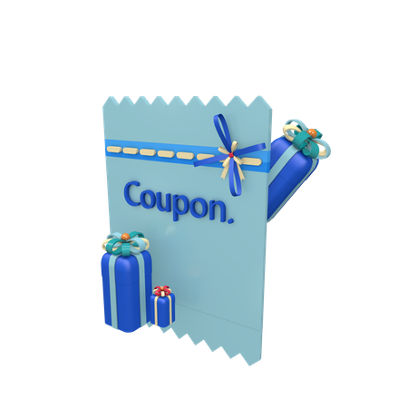 Marketing giveaway with coupon  3D Icon