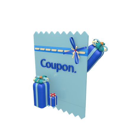 Marketing giveaway with coupon  3D Icon