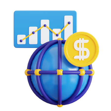 Marketing global  3D Icon