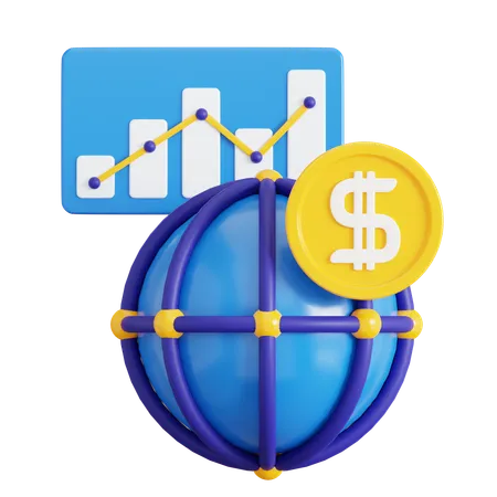 Marketing global  3D Icon