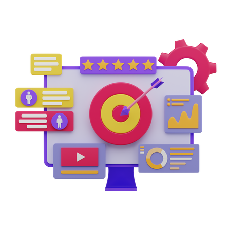 Marketing Goal  3D Icon