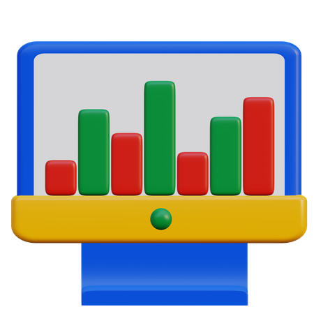 Marketing Graph  3D Illustration