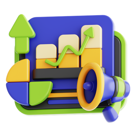 Marketing Growth  3D Icon