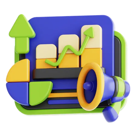 Marketing Growth  3D Icon