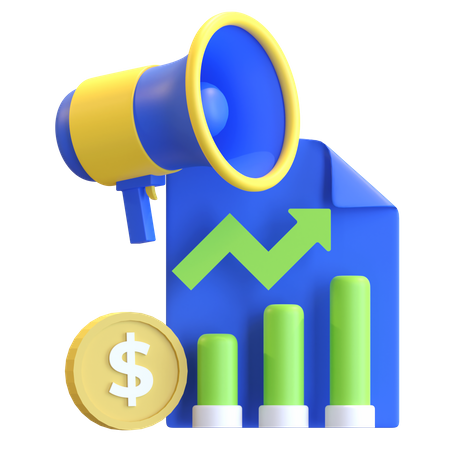 Marketing Growth  3D Icon