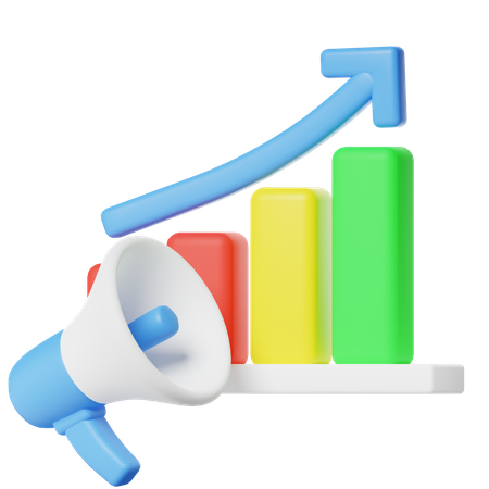 Marketing Growth  3D Icon