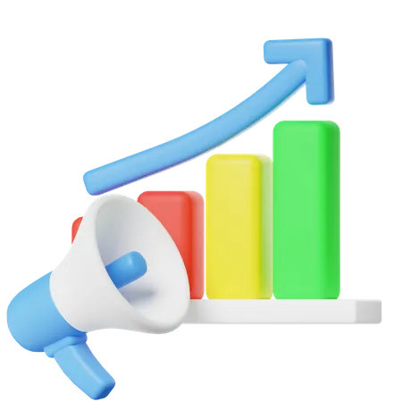 Marketing Growth  3D Icon