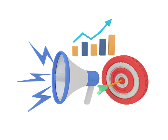 Marketing Growth  3D Icon